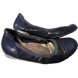 Ros Homerson Ronnie Classic Stretch Flats Navy Size 13